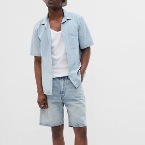 GAP Men's 90's Loose Denim Shorts 36 Throwback Retro Vintage 1990's Medium Wash